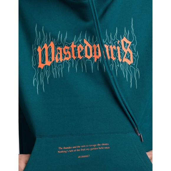 WASTED PARIS | Hoodie Fire Bridge Size L Unisex - Picture 5 of 10